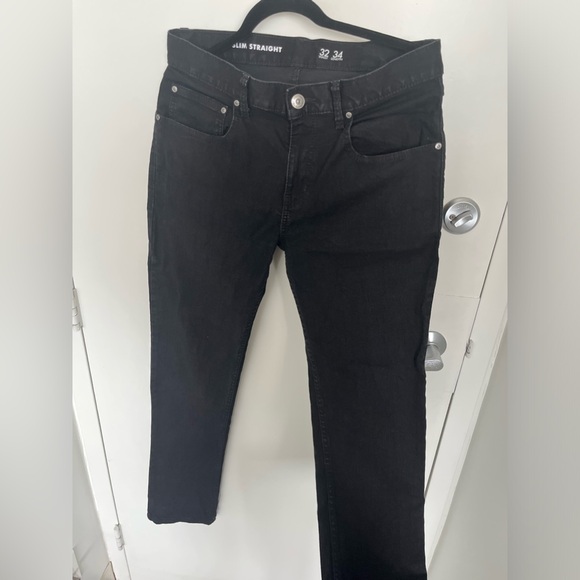 men’s black jeans straight - Picture 5 of 5
